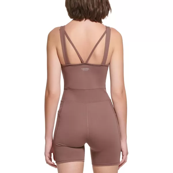 Calvin Klein Performance Womens Vneck Workout Onepiece UnitardTerre