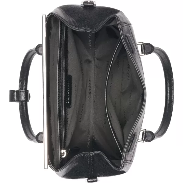 Calvin Klein Perry Organizational Dome SatchelBlackSilver