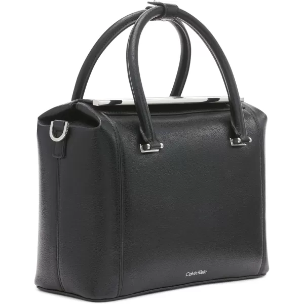 Calvin Klein Perry Organizational Dome SatchelBlackSilver