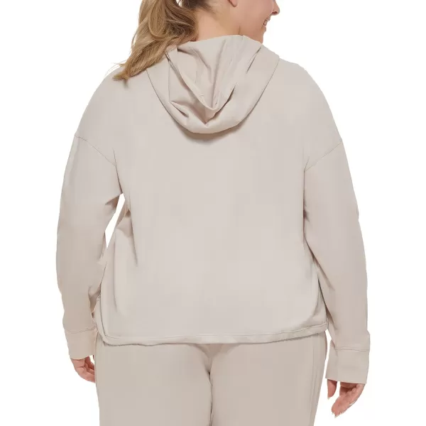 Calvin Klein Plus Size Performance Womens Active HoodieNu Beige