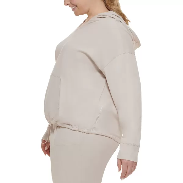 Calvin Klein Plus Size Performance Womens Active HoodieNu Beige