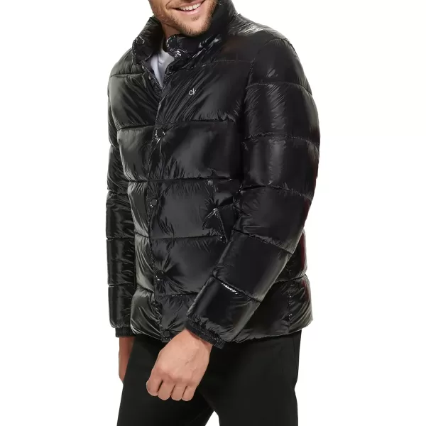 Calvin Klein Puffer JacketMen Winter Coat Water ResistantBlack