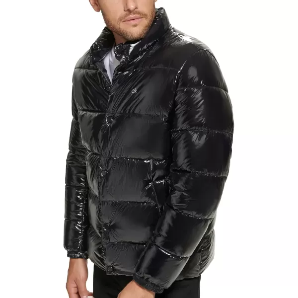 Calvin Klein Puffer JacketMen Winter Coat Water ResistantBlack