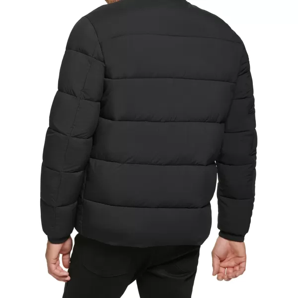 Calvin Klein Puffer JacketMen Winter Coat Water ResistantEbony