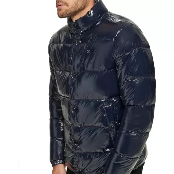 Calvin Klein Puffer JacketMen Winter Coat Water ResistantTrue Navy