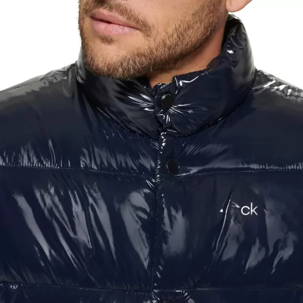 Calvin Klein Puffer JacketMen Winter Coat Water ResistantTrue Navy