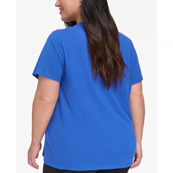 Calvin Klein Size Performance Womens Plus Active Crewneck TShirtMazarine Blue