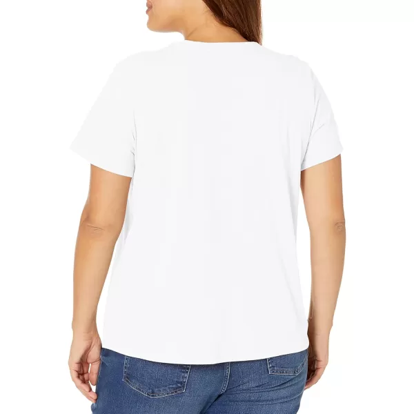 Calvin Klein Size Performance Womens Plus Active Crewneck TShirtWhite