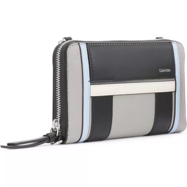 Calvin Klein Sol Organizational Wallet on a String CrossbodyStoneWhite Multi