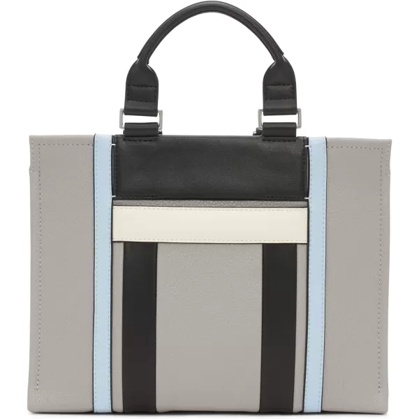 Calvin Klein Sol Triple Compartment Mini Satchel Box CrossbodyStoneWhite Multi