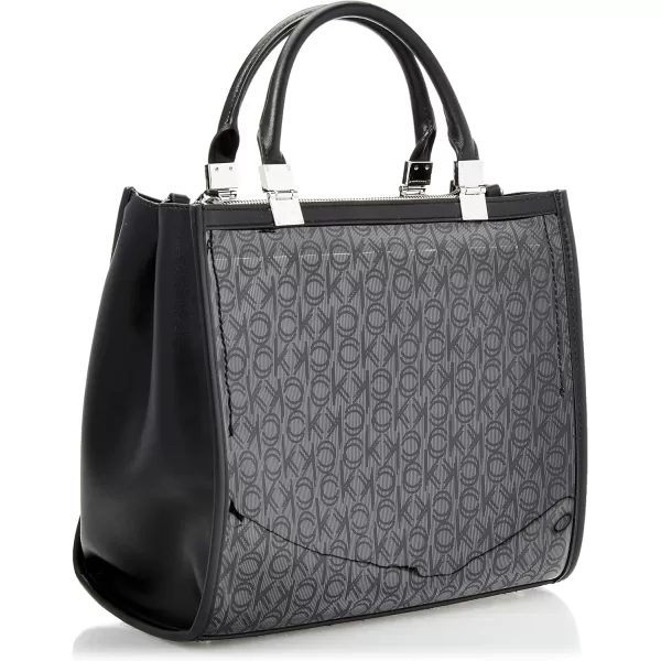 Calvin Klein Sophia Triple Compartment ToteBlackBlack Clear