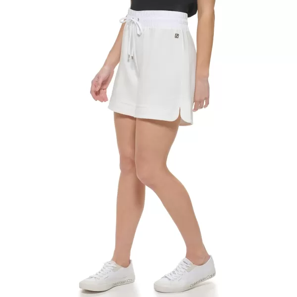 Calvin Klein Sportwears Womens Sportswear Shorts is a Washed French Terry Comfortable Elastic Waist Casual Lightweight Soft WhiteCalvin Klein Sportwears Womens Sportswear Shorts is a Washed French Terry Comfortable Elastic Waist Casual Lightweight Soft White