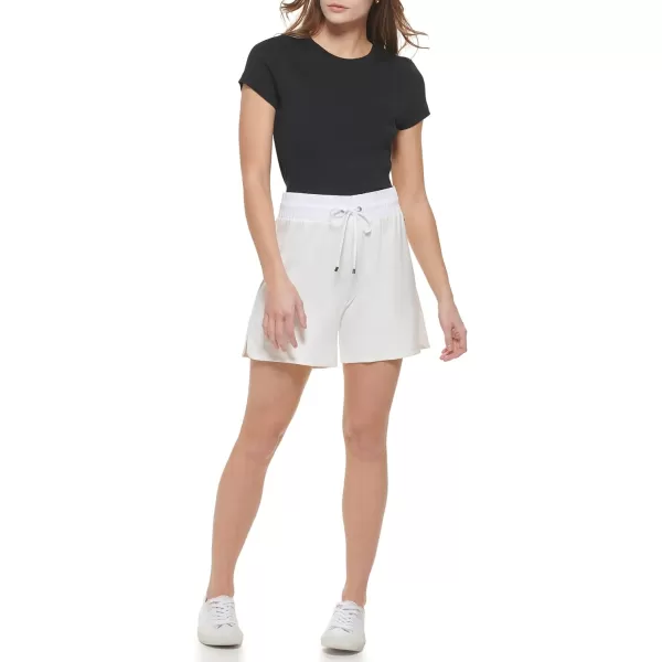 Calvin Klein Sportwears Womens Sportswear Shorts is a Washed French Terry Comfortable Elastic Waist Casual Lightweight Soft WhiteCalvin Klein Sportwears Womens Sportswear Shorts is a Washed French Terry Comfortable Elastic Waist Casual Lightweight Soft White