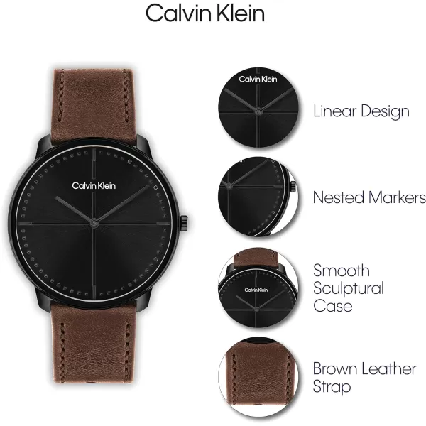 Calvin Klein Unisex Versatile Fashion WatchesBrown