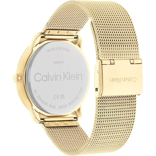 Calvin Klein Unisex Versatile Fashion WatchesGold Plated