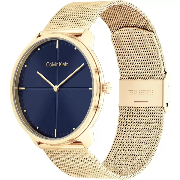 Calvin Klein Unisex Versatile Fashion WatchesGold Plated