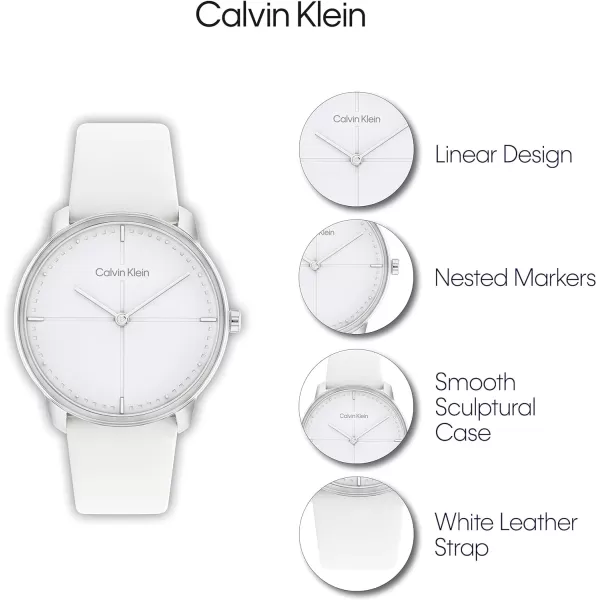 Calvin Klein Unisex Versatile Fashion WatchesWhite