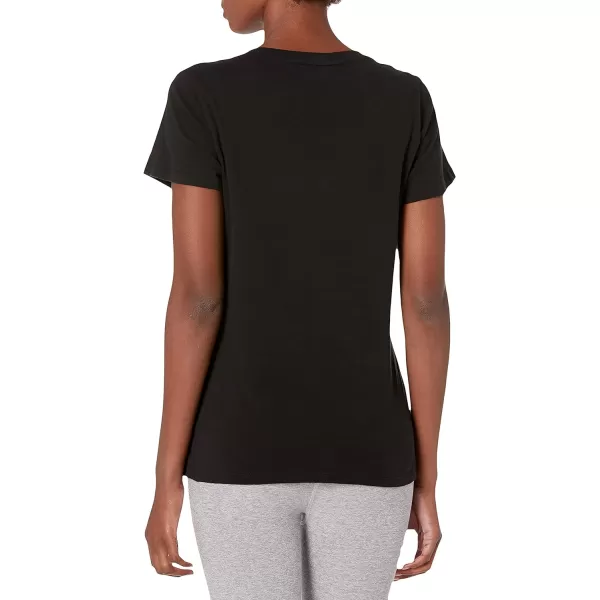 Calvin Klein VNeck TShirts for WomenBlack Cotton