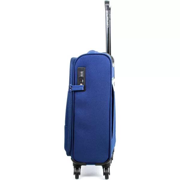 Calvin Klein Varsity Softside Spinner Luggage with TSA Lock Dark Navy 21 InchCalvin Klein Varsity Softside Spinner Luggage with TSA Lock Dark Navy 21 Inch