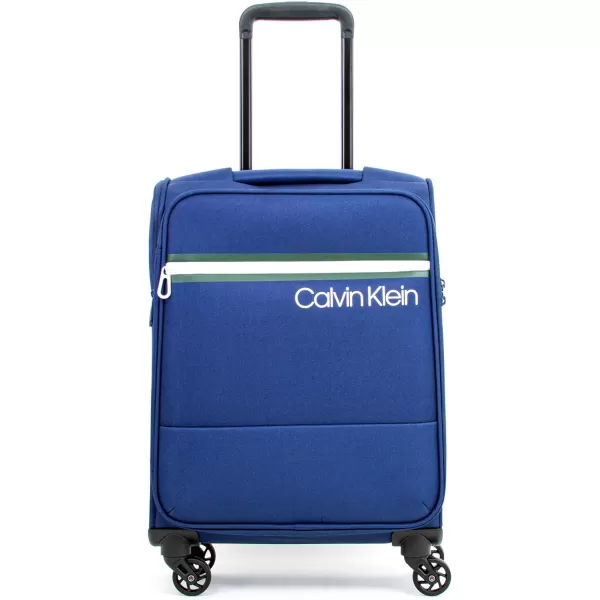 Calvin Klein Varsity Softside Spinner Luggage with TSA Lock Dark Navy 21 InchCalvin Klein Varsity Softside Spinner Luggage with TSA Lock Dark Navy 21 Inch