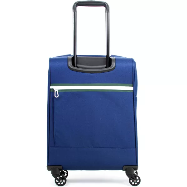 Calvin Klein Varsity Softside Spinner Luggage with TSA Lock Dark Navy 21 InchCalvin Klein Varsity Softside Spinner Luggage with TSA Lock Dark Navy 21 Inch