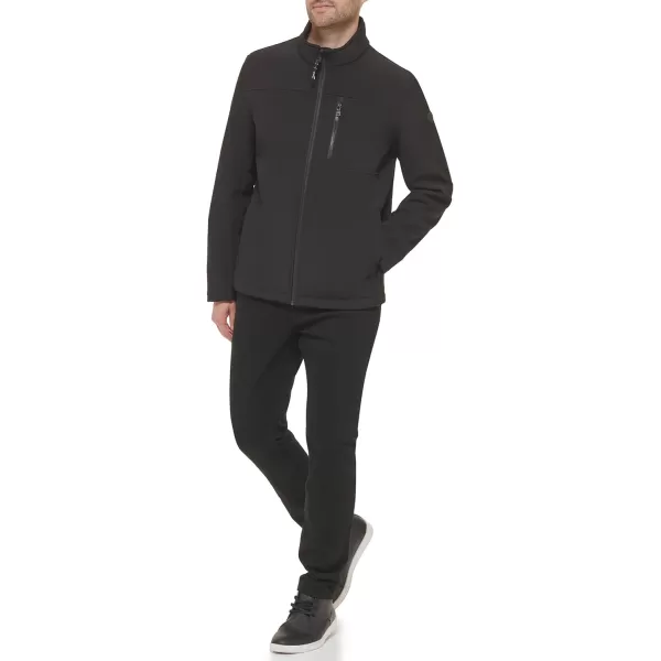 Calvin Klein Water Resistant Windbreaker Jackets for Men Standard and Big and TallDeep Black