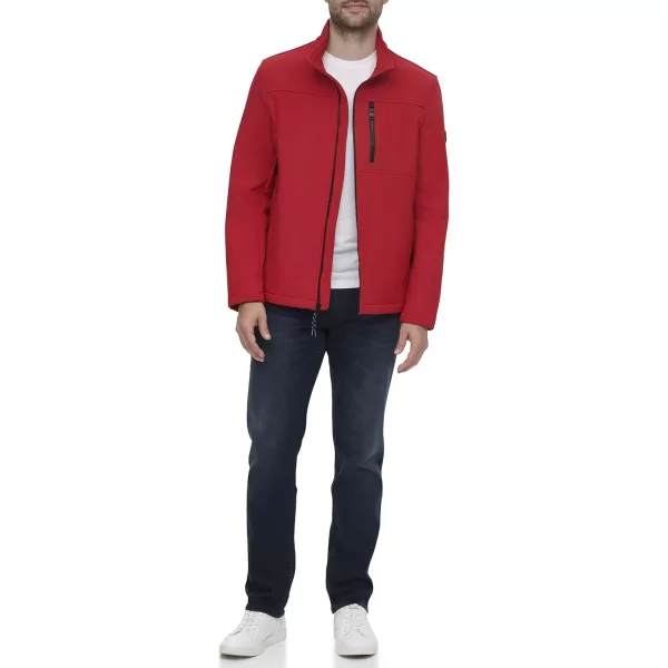 Calvin Klein Water Resistant Windbreaker Jackets for Men Standard and Big and TallDeep Red