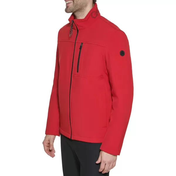 Calvin Klein Water Resistant Windbreaker Jackets for Men Standard and Big and TallDeep Red