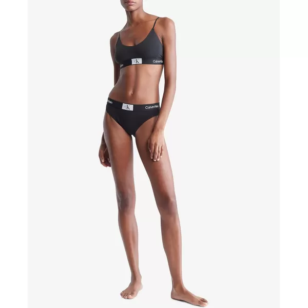 Calvin Klein Womens 1996 Cotton Modern Bikini Panties1 Black
