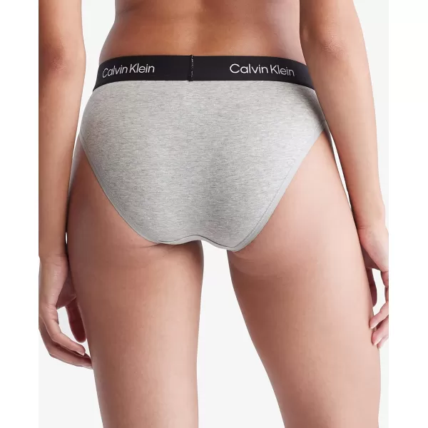 Calvin Klein Womens 1996 Cotton Modern Bikini Panties1 Grey Heather