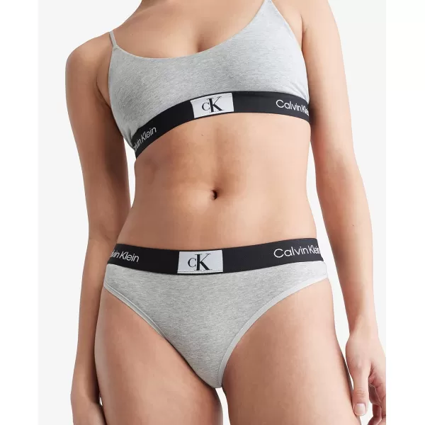 Calvin Klein Womens 1996 Cotton Modern Thong Panties MultiPackGrey Heather