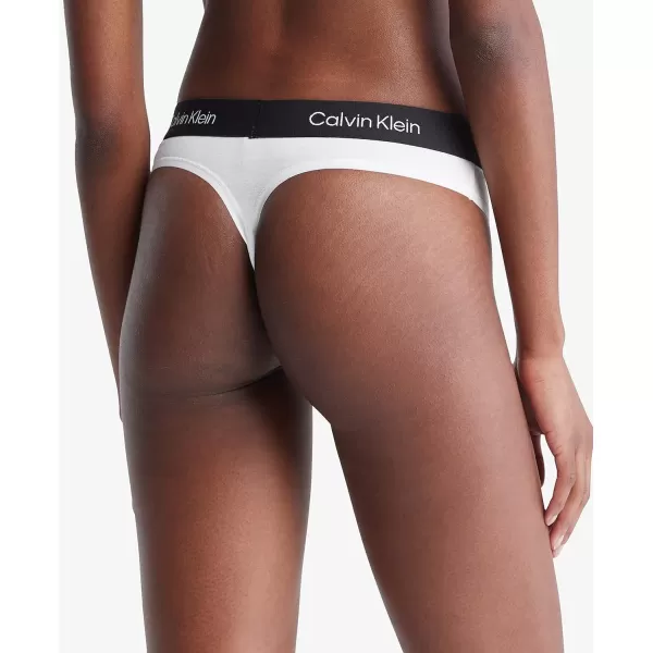 Calvin Klein Womens 1996 Cotton Modern Thong Panties MultiPackWhite