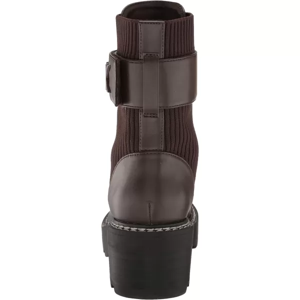 Calvin Klein Womens Arabel2 Combat BootDark Brown