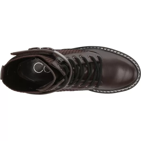 Calvin Klein Womens Arabel2 Combat BootDark Brown