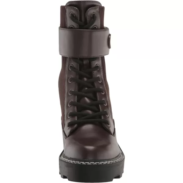 Calvin Klein Womens Arabel2 Combat BootDark Brown