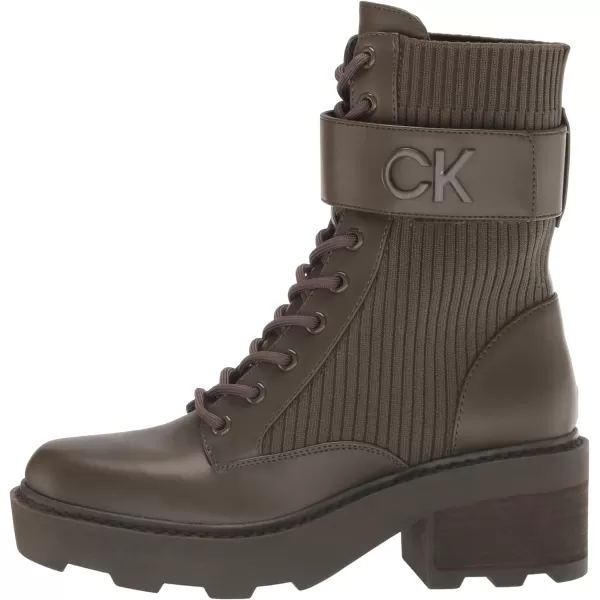 Calvin Klein Womens Arabel2 Combat BootOlive Green