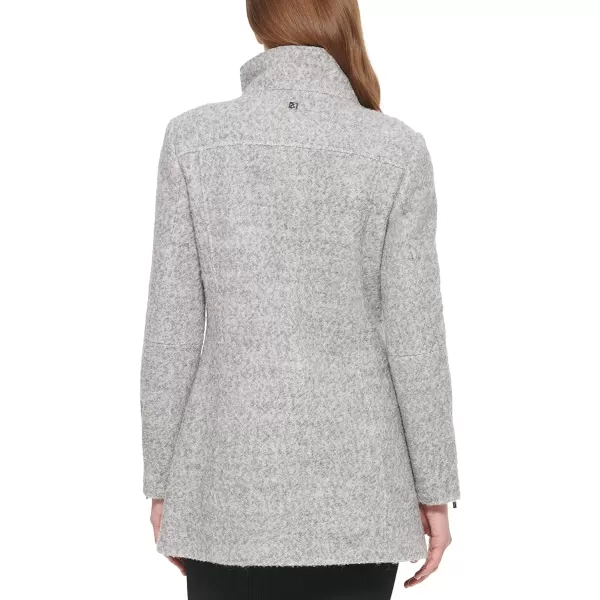 Calvin Klein Womens Asymmetrical Wool JacketLight Grey