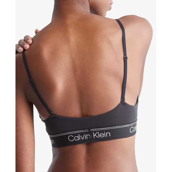 Calvin Klein Womens Athletic Lightly Lined Triangle BraletteBlack