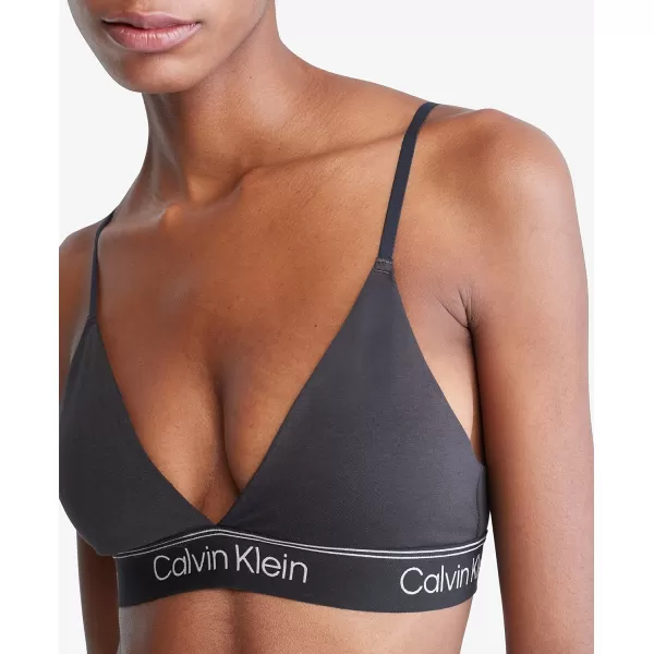 Calvin Klein Womens Athletic Lightly Lined Triangle BraletteBlack