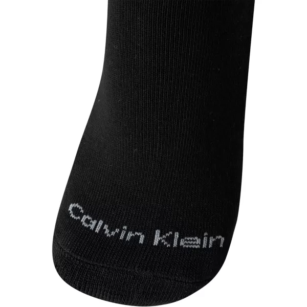 Calvin Klein Womens Athletic Sock  Cushion Quarter Cut Ankle Socks 12 PackBlack