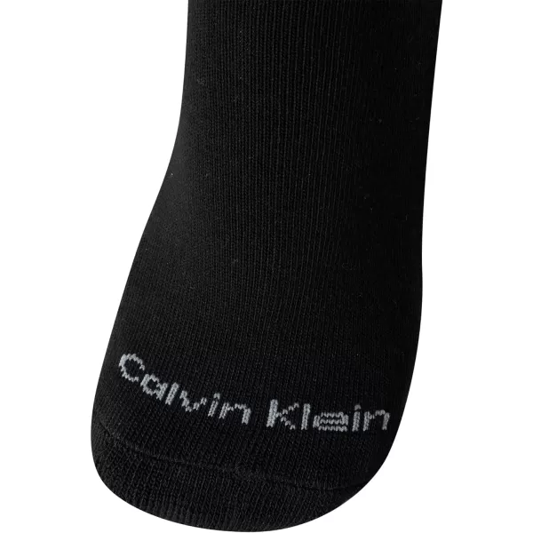 Calvin Klein Womens Athletic Sock  Cushion Quarter Cut Ankle Socks 12 PackBlackWhiteGrey