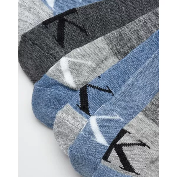 Calvin Klein Womens Athletic Sock  Cushion Quarter Cut Ankle Socks 12 PackBlue Assorted