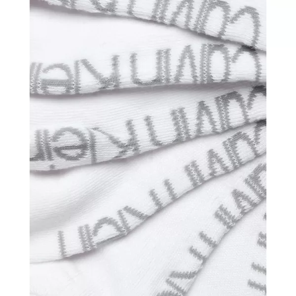 Calvin Klein Womens Athletic Sock  Cushion Quarter Cut Ankle Socks 12 PackPure White