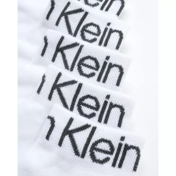 Calvin Klein Womens Athletic Sock  Cushion Quarter Cut Ankle Socks 12 PackWhite Assorted