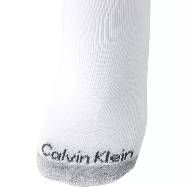 Calvin Klein Womens Athletic Sock  Cushion Quarter Cut Ankle Socks 12 PackWhite Assorted