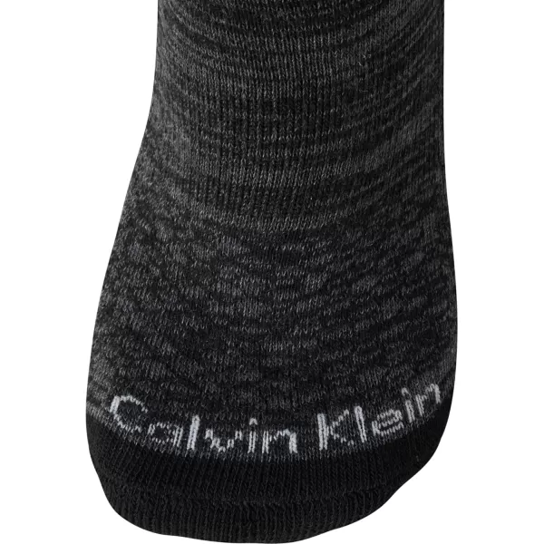 Calvin Klein Womens Athletic Sock  Cushion Quarter Cut Ankle Socks 6 PackGrey Assorted