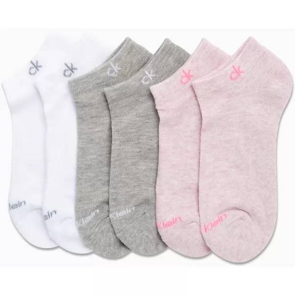 Calvin Klein Womens Athletic Socks  Cushion No Show Socks 6 PackAssorted