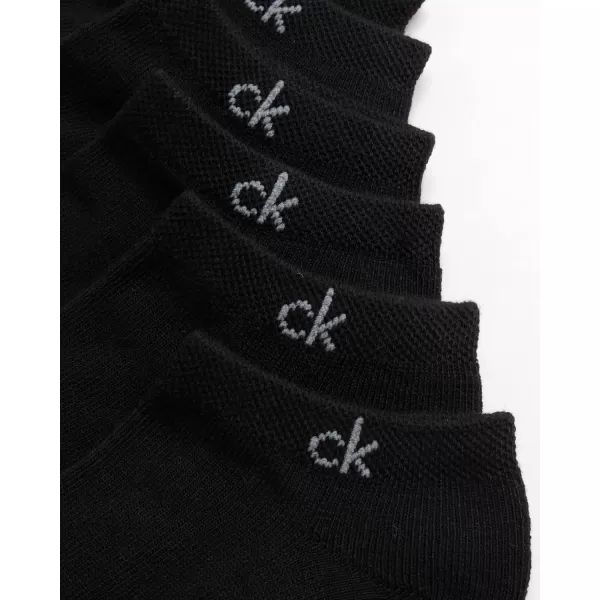 Calvin Klein Womens Athletic Socks  Cushion No Show Socks 6 PackBlack