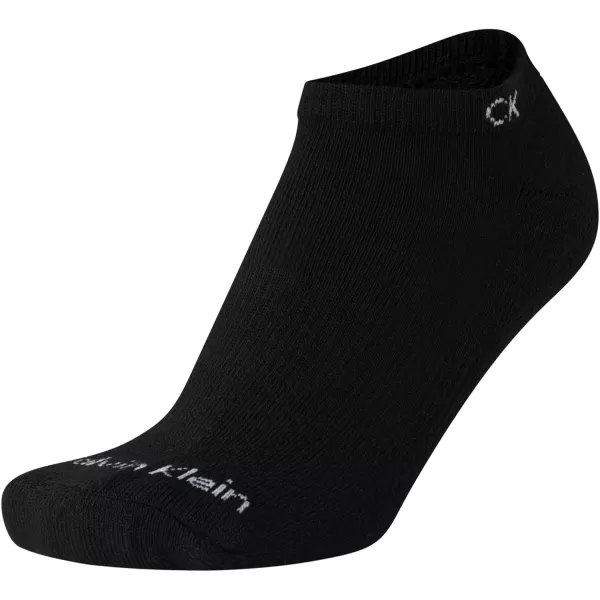 Calvin Klein Womens Athletic Socks  Cushion No Show Socks 6 PackBlack Assorted