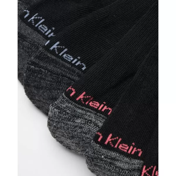 Calvin Klein Womens Athletic Socks  Cushion No Show Socks 6 PackBlack Logo